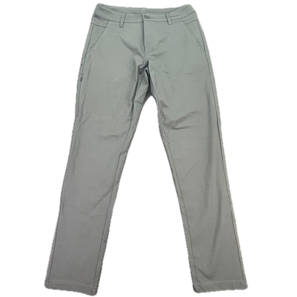 BYLT Everyday Pant 2.0 Mens 33 Grey Slim Fit Technical Chino Trousers